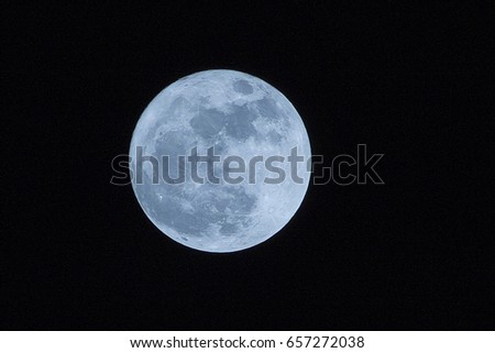 Full moon on the dark night 
