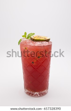 Passion fruit cocktail 