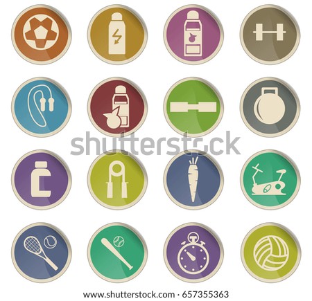 sport vector icons for user interface design