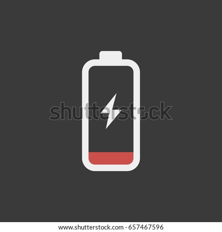 Low battery. Royalty-Free Stock Photo #657467596