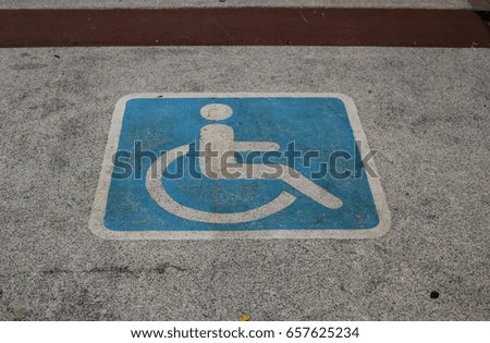 Disabled car symbol