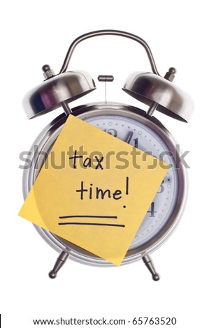 Tax Time Gives the Choice to File On-line or by Mail.  Concept Image. Royalty-Free Stock Photo #65763520