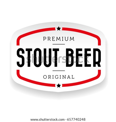 Stout Beer vintage sign Royalty-Free Stock Photo #657740248
