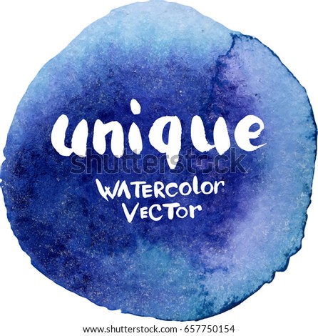 Vector watercolor abstract spot round shape background. Hand drawn watercolor on paper textures.