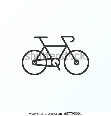 Bike icon illustration isolated vector sign symbol