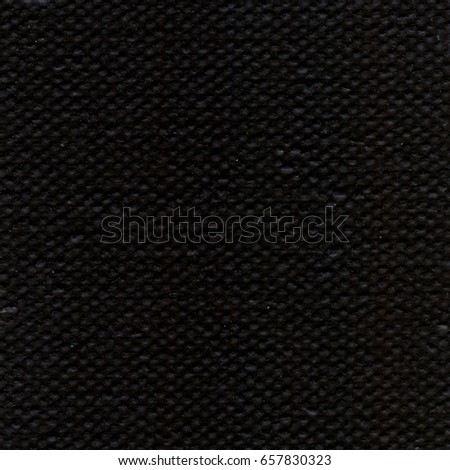 Black linen canvas. Natural fabric texture wallpaper background. Canvas texture coated by black primer