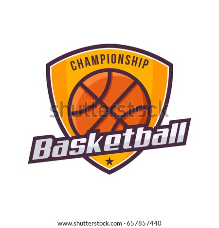 Basketball logo, championship logo, american logo sport