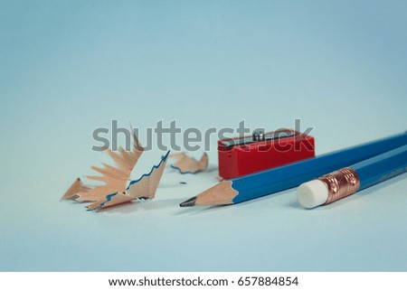 pencil and shavings