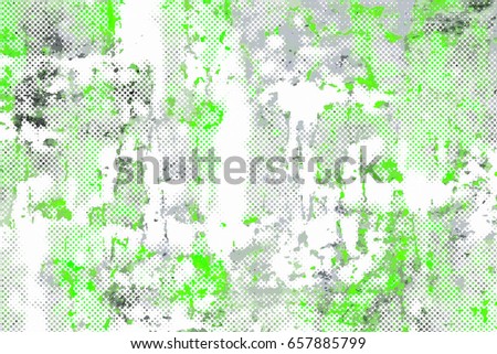 Grunge background of green and white