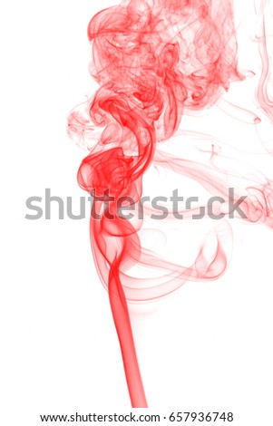 Movement of smoke,Abstract smoke on white background.