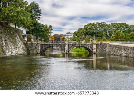 The bridge of the Tokyo imperial palace