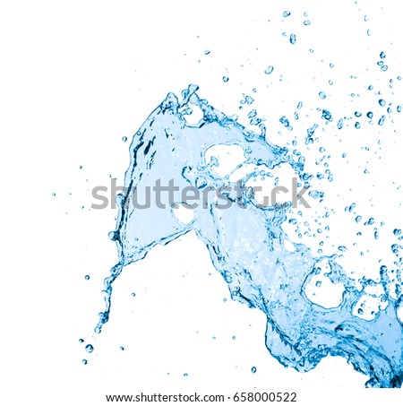 Water Splash On with Background