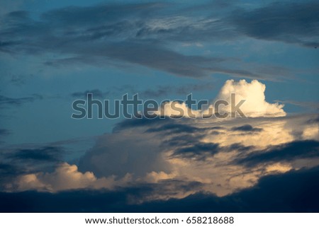 Clouds before sunset 