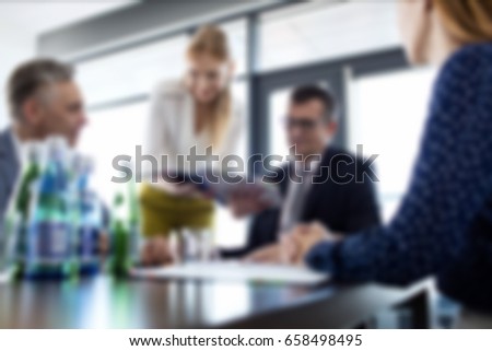 Blurred Business Background Concept