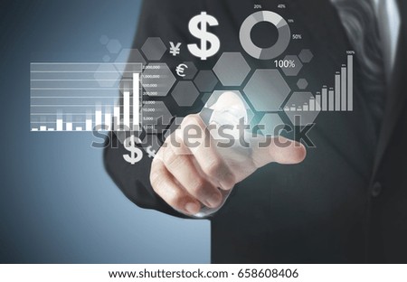 Hand holds a money from open wallet
