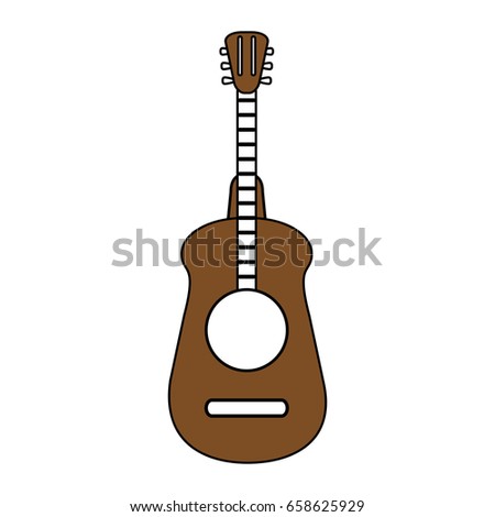 guitar flat illustration
