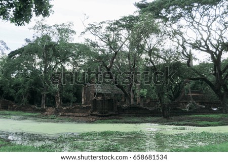 Historical park in Sukhothai, old town