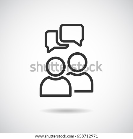 People Icon Vector,Text Box Bubble  Royalty-Free Stock Photo #658712971