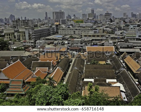 Bangkok, Thailand. Panorama picture.
