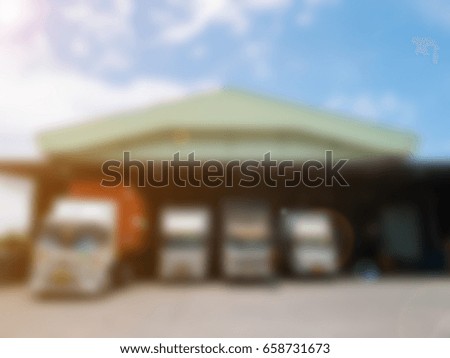 Picture blurred for background abstract and article of transportation in industrial estates.
