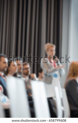 Blurred Business Convention Conference Background Concept