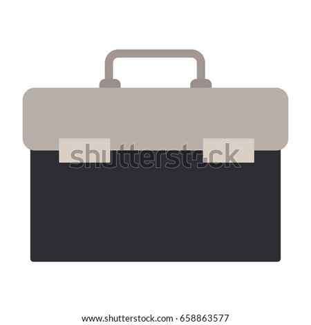 white background with color silhouette of plumbing tool kit vector illustration