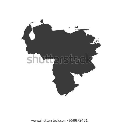 Venezuela map vector. / Venezuela map. Royalty-Free Stock Photo #658872481