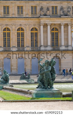 Versailles, Paris, View of the Palace