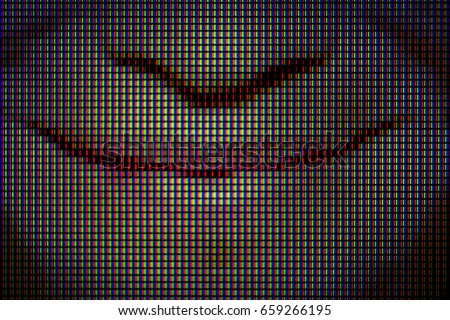 Closeup of pixels