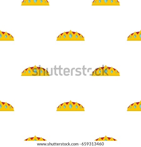 Small crown pattern seamless flat style for web vector illustration