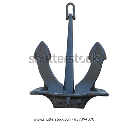 Old Anchor on a white background