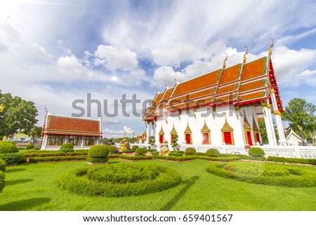  temple in Tha Luang in Phichit province, Wat Tha Luang is the most visited Buddhist monasteries in the entire province at Muang Phichit, Phichit Thailand