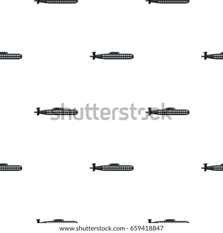 Submarine pattern seamless flat style for web vector illustration