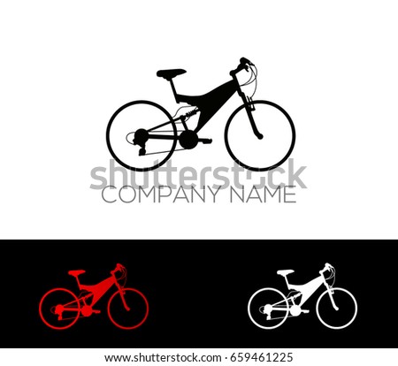 bicycle logo vector icon 
