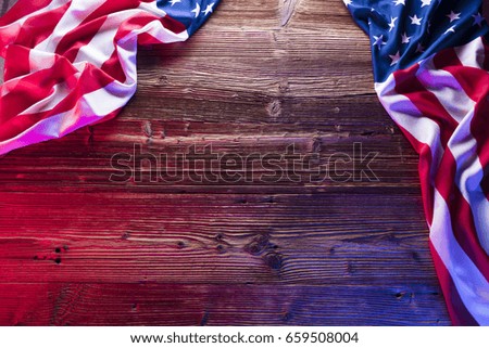 4th of July. American flag. Independence Day.