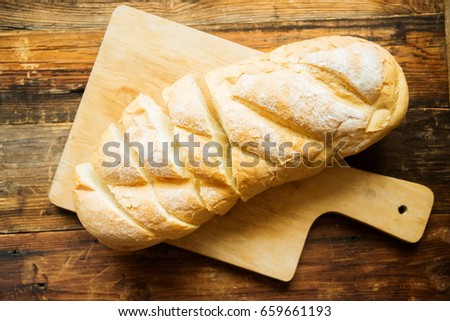 fresh home-baked bread
