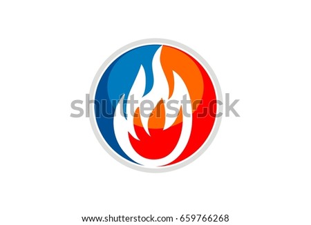 Fire Flames Logo Template