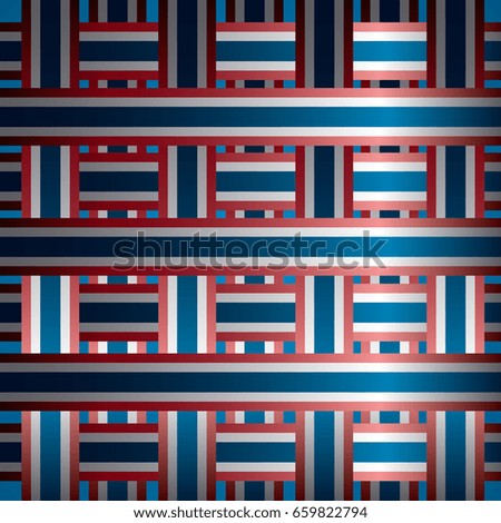 Happy American Independence Day pattern, Vector illustration