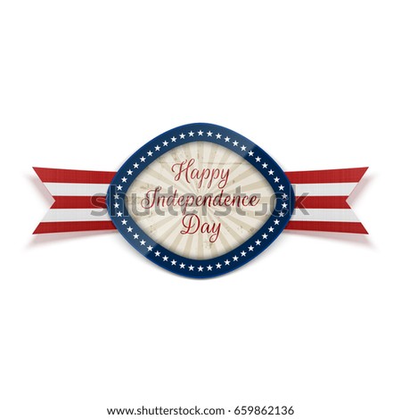 Happy Independence Day realistic greeting Banner