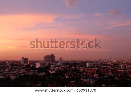 Pink Sky in Bangkok