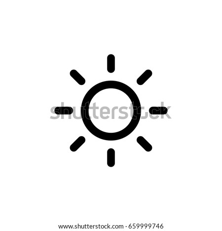 sun line - Vector icon