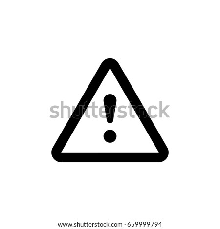Vector icon  danger warning Icon Royalty-Free Stock Photo #659999794