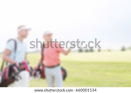 Golf Blurred Background Concept