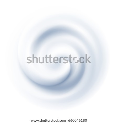 White Swirl Cream Texture Background. Vector illustration EPS10
