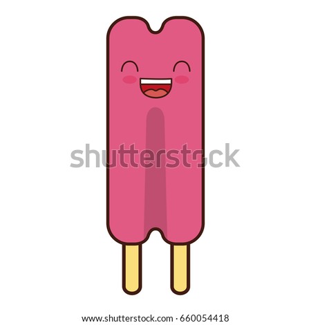 kawaii ice cream icon