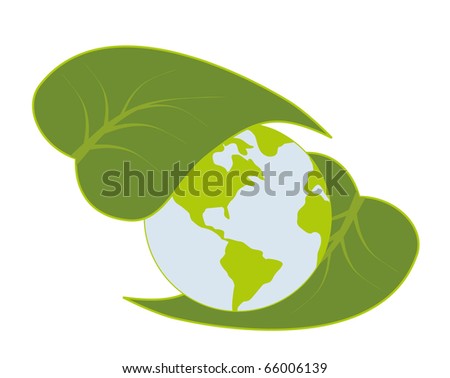 Planet wrapping sheet on white background