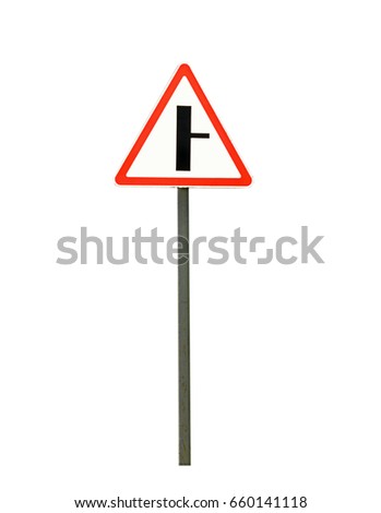 Traffic sign isolated on a white background