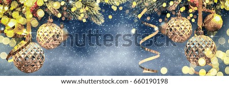 Christmas tree decoration with lighting