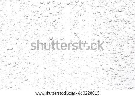 Abstract water droplets isolated background with white background. Royalty-Free Stock Photo #660228013