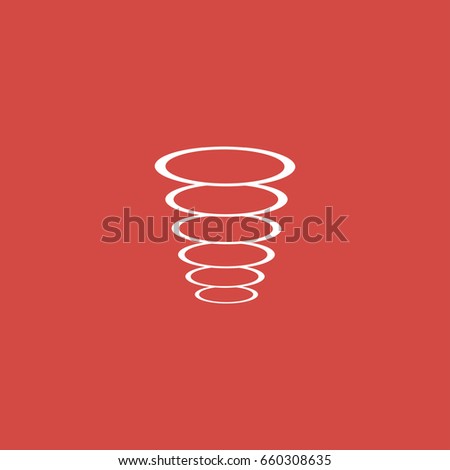 vortex icon. sign design. red background